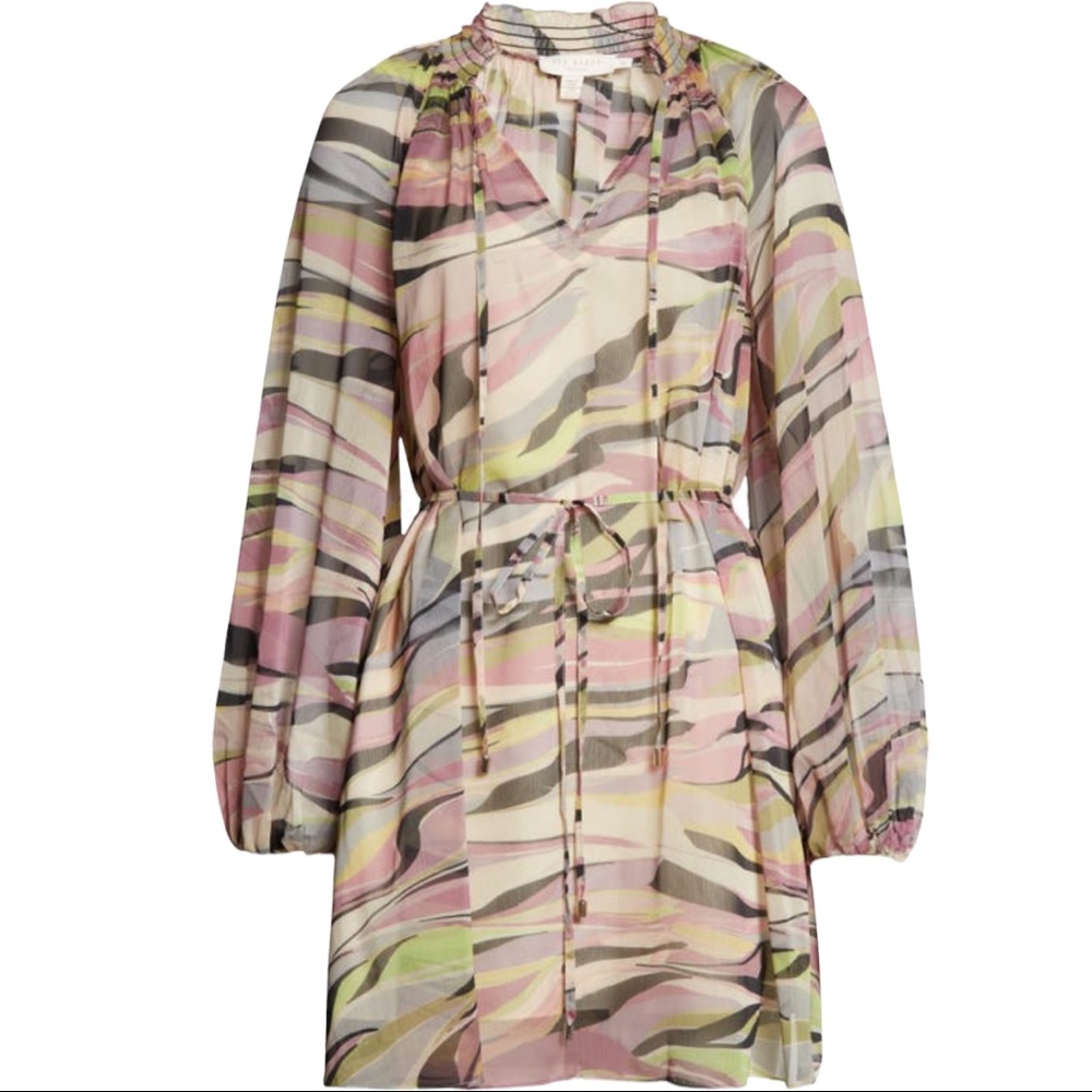 Ted Baker London Multicolor Striped Dress size 3 Large